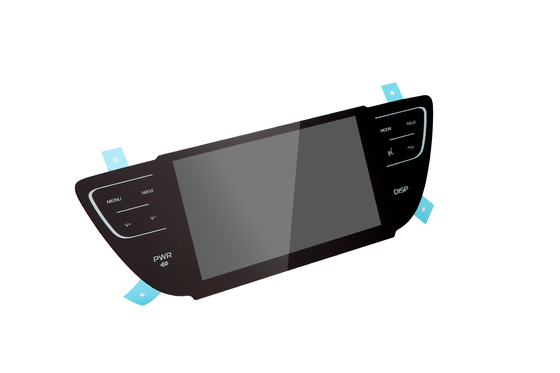 Panel táctil capacitivo proyectado el PCT especial montado en el coche de la forma para el espejo retrovisor